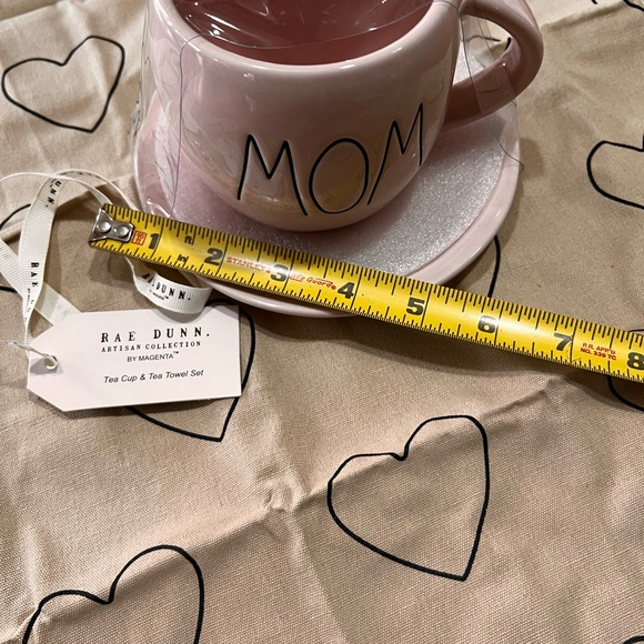 Rae Dunn Mug Tea Set with Tea Towel pink especially for Mom! - Picture 6 of 9
